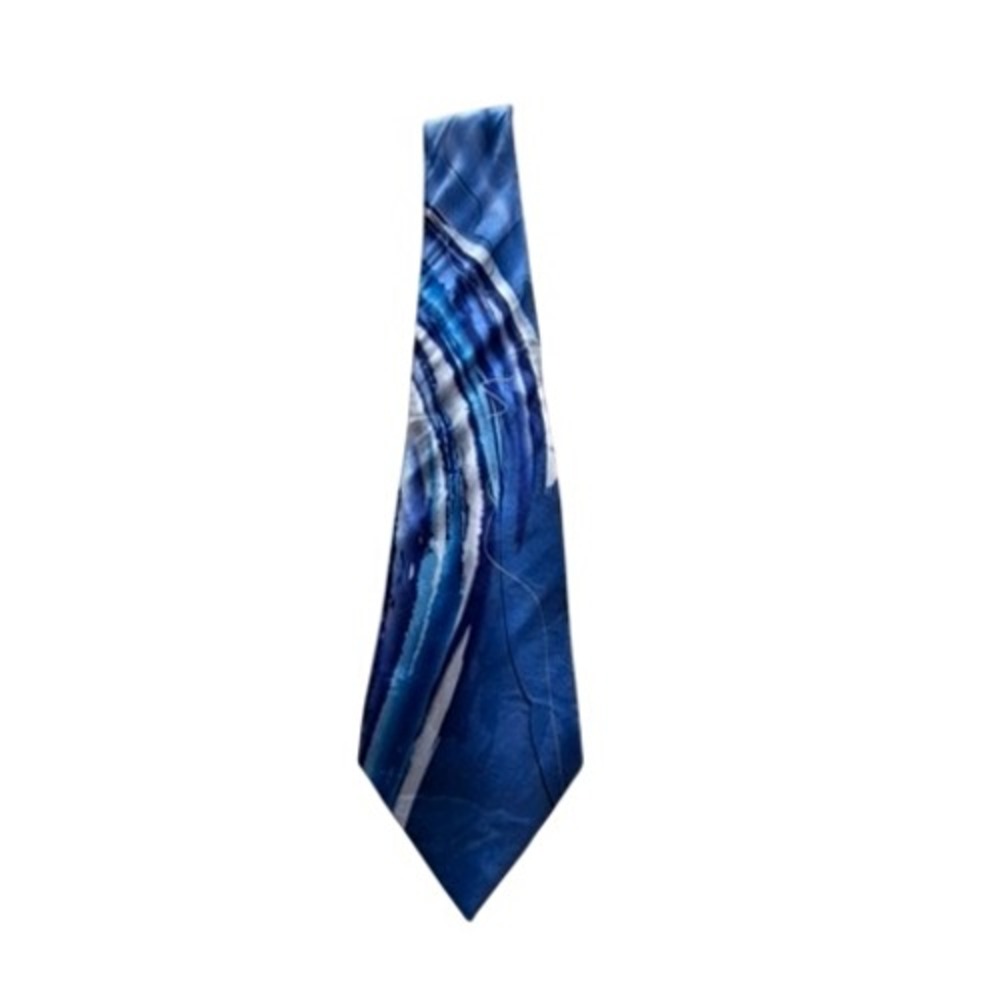 "J. Garcia" Mens Blue Abstract Silk Tie Not Necessarily a‎ Tree Collection 56